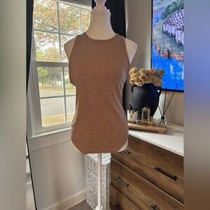 NWOT Gaze Tan Sleeveless Tank Top